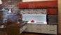 Современная бело-красная кухня с пластиковыми фасадами Садовая