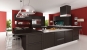 Кухонный гарнитур в современном стиле цвета венге из дуба - Сохо