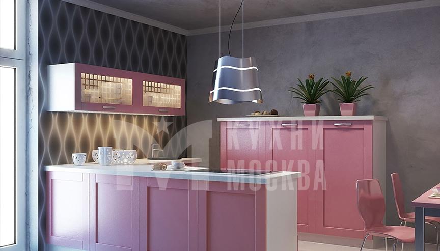 Розовая кухня в современном стиле некрасовка
