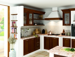 угловая кухня в классическом стиле домниковка в каталоге
